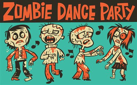  Zombie Dance Party: En livlig fest av rytm och hjärneätande zombie!